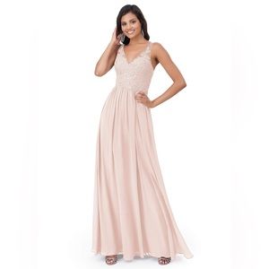 Azazie Amy in Rose Petal Bridesmaid’s Dress Size A18